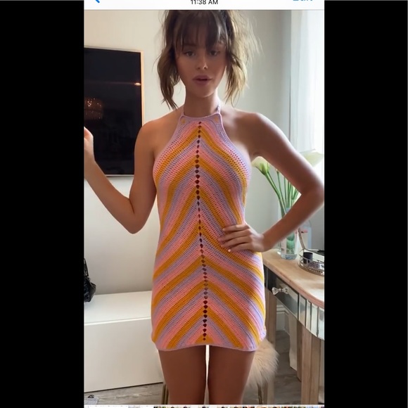 Lovers+ Friends Equator Crochet Halter Dress - Picture 6 of 6